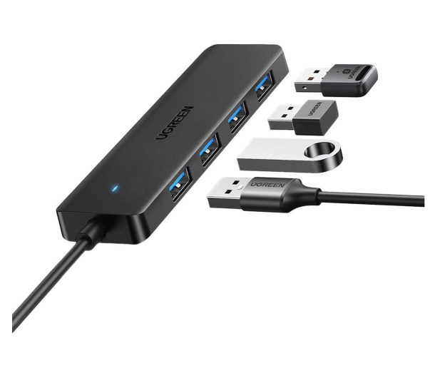 UGREEN Adapter 4w1 25851 Hub USB-A do 4x USB-A czarny - 1488893 - zdjęcie 2